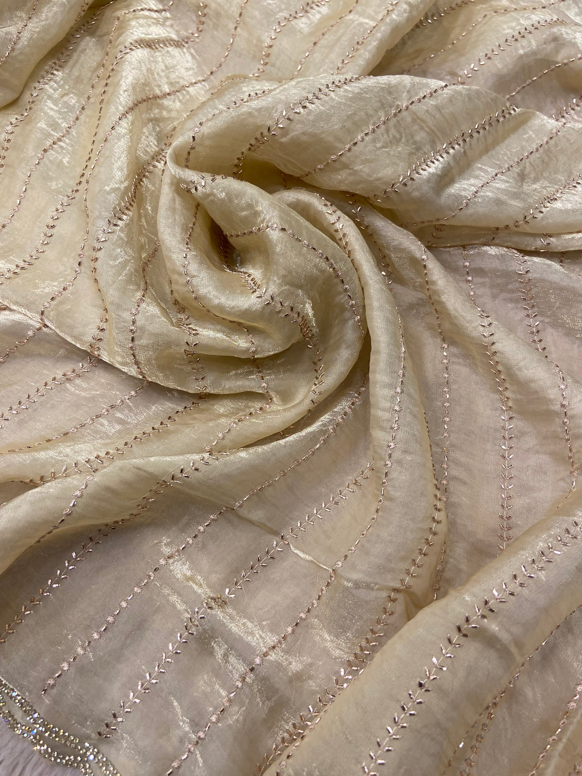 Premium Crush Organza Saree