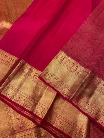 Pure Handloom Kanjeevaram Silk Mark Certified Saree