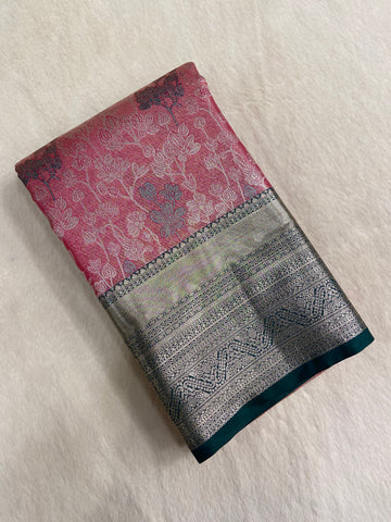 Bridal Tissue Semi Silk Saree