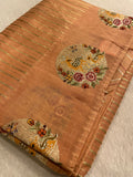 Pure Organza Saree With Embroidery