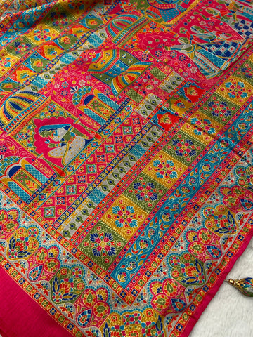 Premium Pashmina Silk Saree🩶