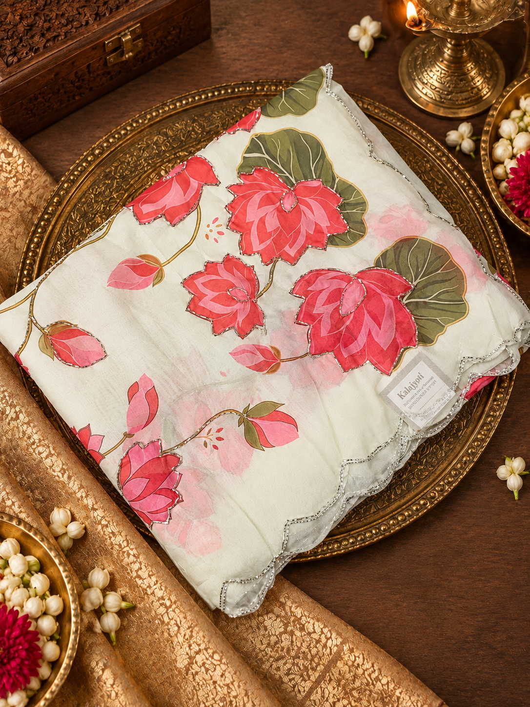 Premium Soft Organza Saree With Cutdana Work -902095