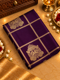 Premium Semi Kanchipuram Silk Saree (Dark)-902504
