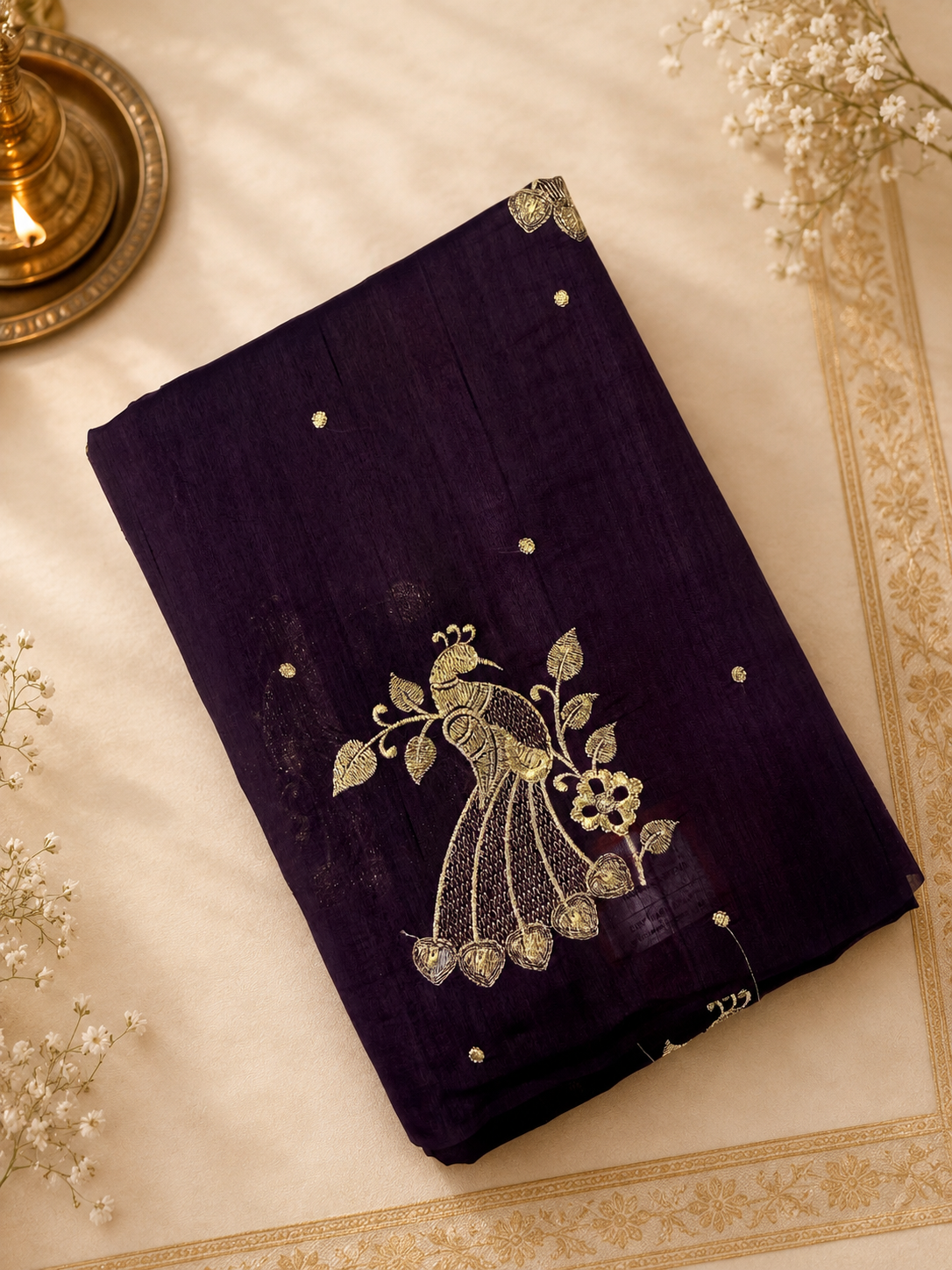 Premium Butter Silk Saree With Zari Work