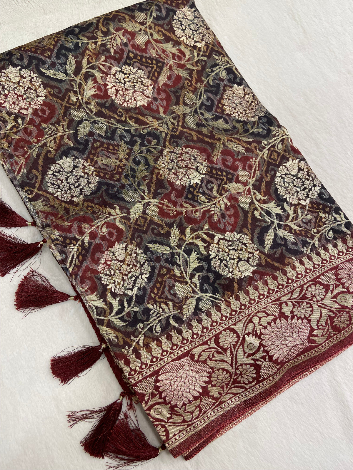 Fancy Crepe Silk Saree