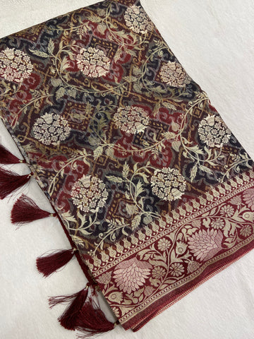 Fancy Crepe Silk Saree