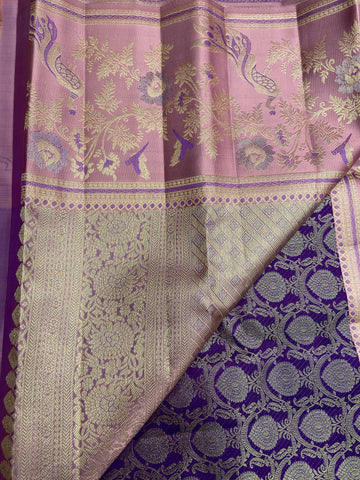 Pure Zari Handloom Kanjeevaram Silk Mark Certified Saree