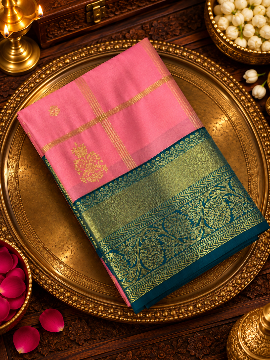 Premium Mini Kanchi Silk Saree - 902820