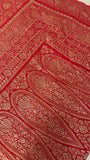 Pure crepe khaddi Banarasi saree- Silk mark certified