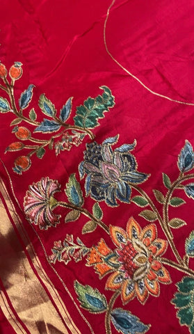 Premium Viscose Banarasi Saree With Work💗