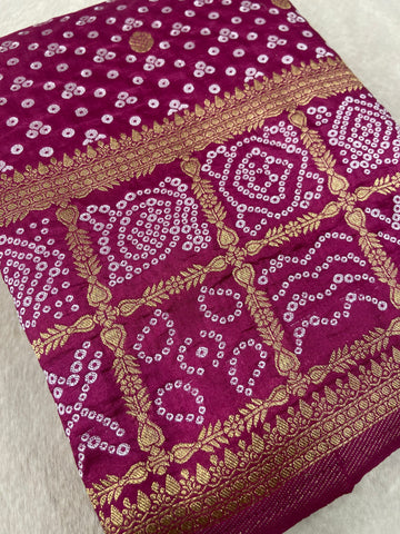 Premium Semi Bhandani Saree
