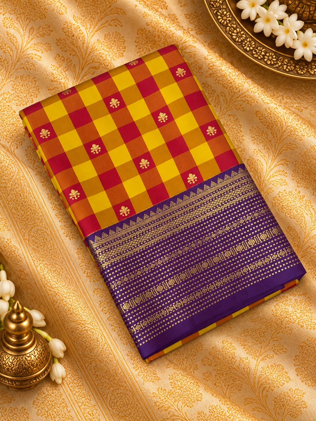 Premium Mini Kanchi Silk Saree - 902821