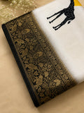 Premium Crepe designer Banarasi Silk Saree