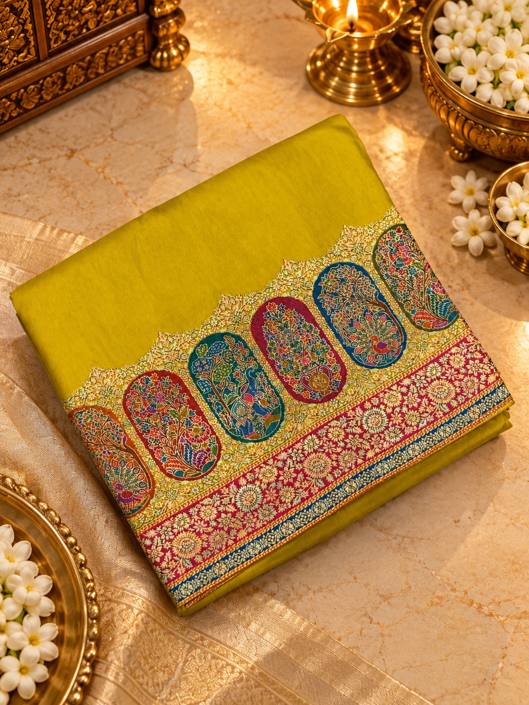 Premium Pashmina Silk Saree - 902825