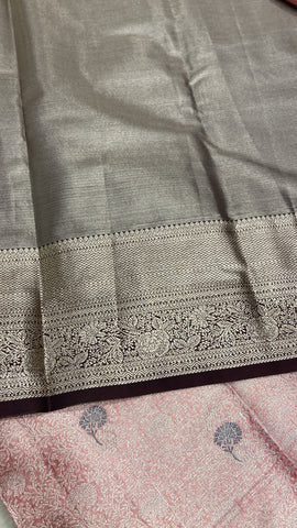 Bridal tissue semi silk saree