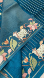 Pure Tassar Saree With Embroidery - 901997