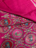 Premium Banarasi Crepe Kalamkari Saree