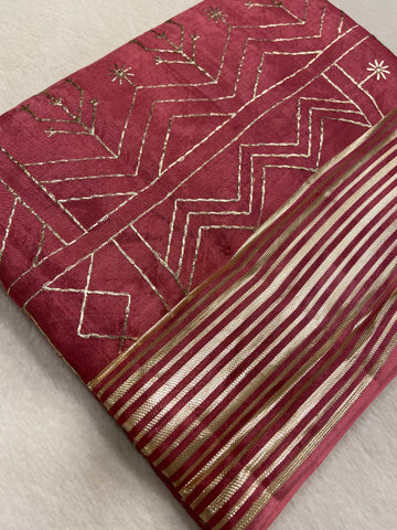 Premium Organza With Embroidery Saree