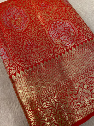 Bridal Semi Tissue Silk Saree