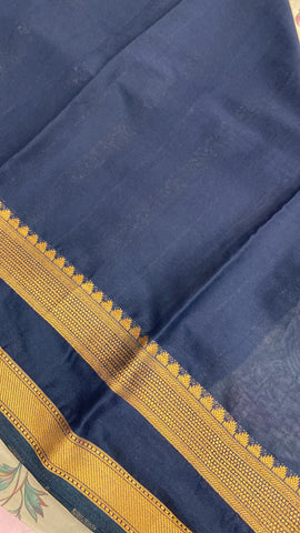 Premium Printed Semi Crepe Mysore Silk Saree✨