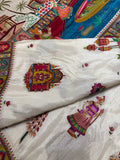 Premium Banarasi Crepe Kalamkari Saree