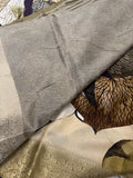 Premium Crepe designer Banarasi Silk Saree