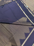 Premium semi Kanjeevaram silk saree- Dark snuff