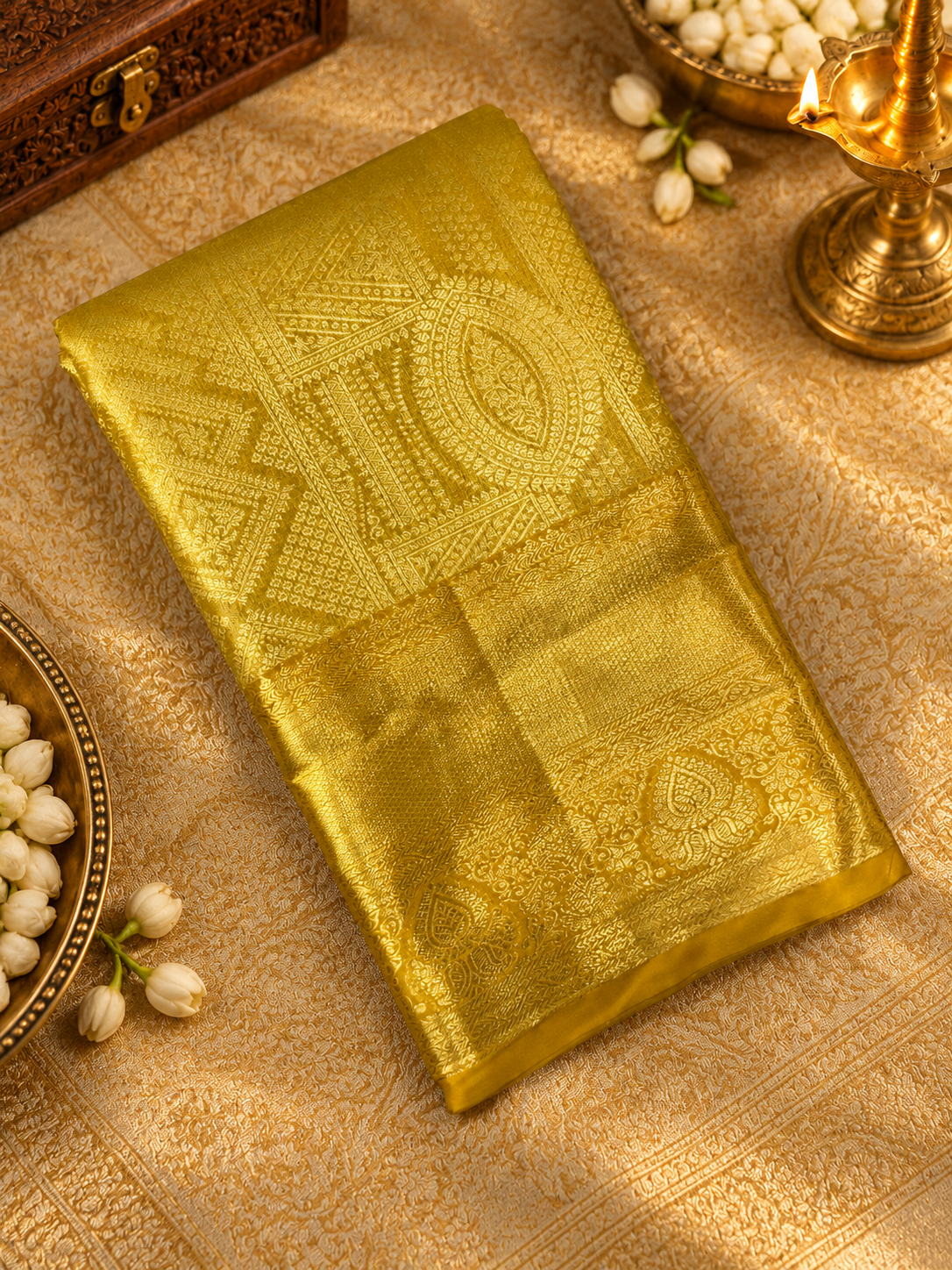 Bridal Semi Tissue Silk Saree - 902291