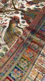 Premium Banarasi Crepe Kalamkari Saree