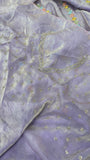 Premium Crush Organza Saree (Lavender)