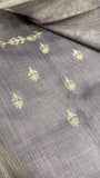 Premium Tissue Organza With Applique Work