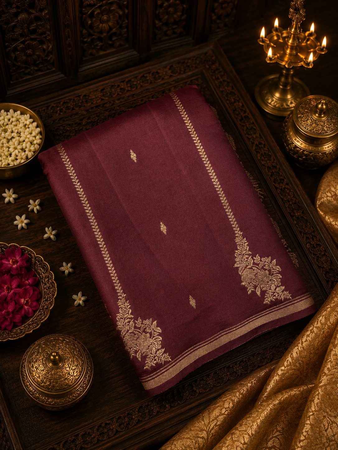 Premium Gajji Silk Saree🤎
