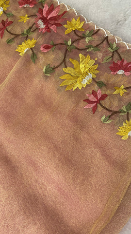 Premium tissue organza saree