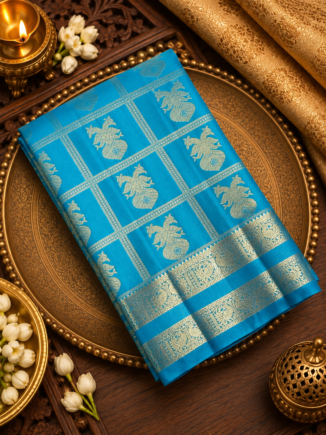 Premium Semi Kanchipuram Silk Saree - RF1122