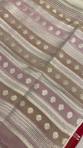 Pure Chinnon Saree💫