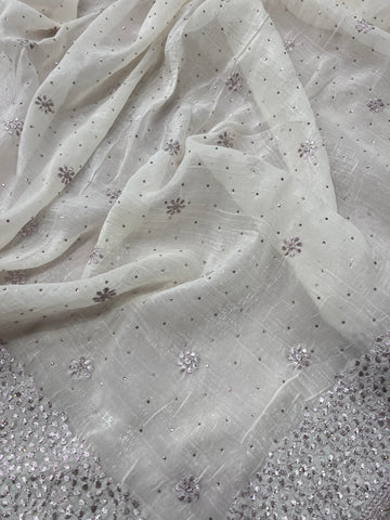 Premium Crush Organza Saree