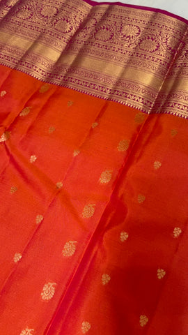 Half Mix Kanjeevaram Silk Saree