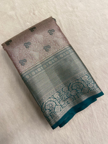 Tissue Bridal semi Silk Saree