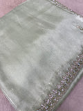 Designer cocktail organza saree