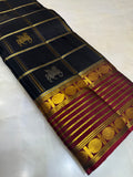 Pure 1G zari handloom Kanjeevaram Silk Saree- Silk mark certified- PS2403