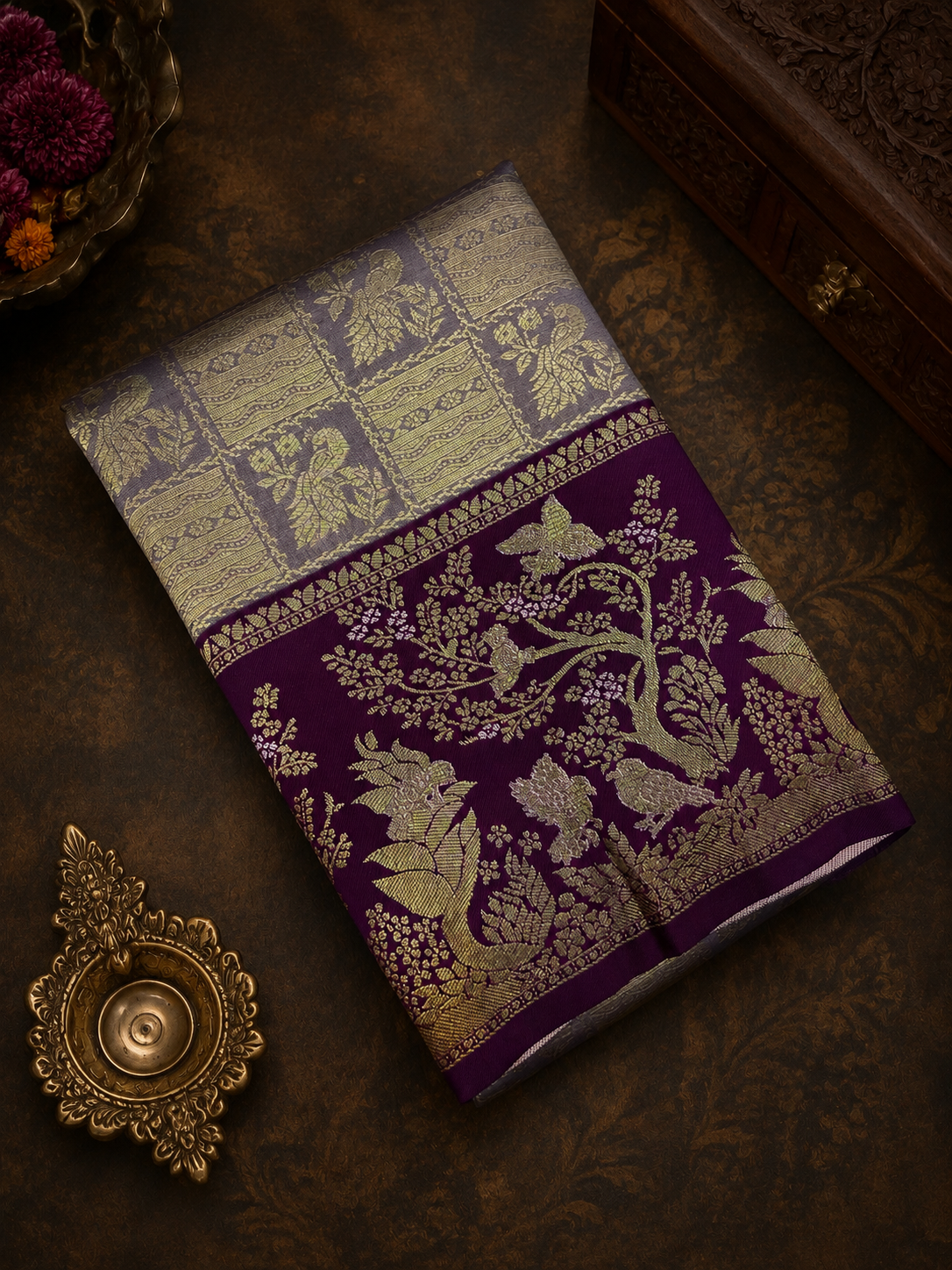 Bridal Semi Tissue Silk Saree