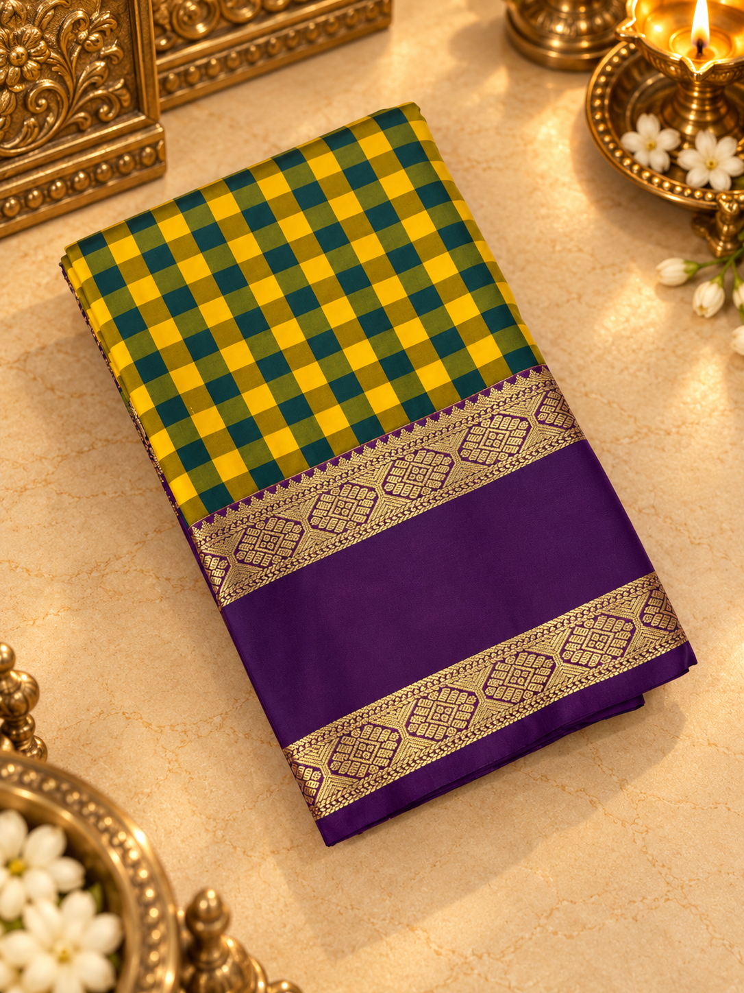 Premium Mini Kanchi Silk Saree- RF1359