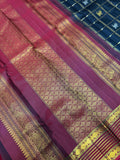 Pure 1G zari handloom Kanjeevaram Silk Saree- Silk mark certified- PS2403