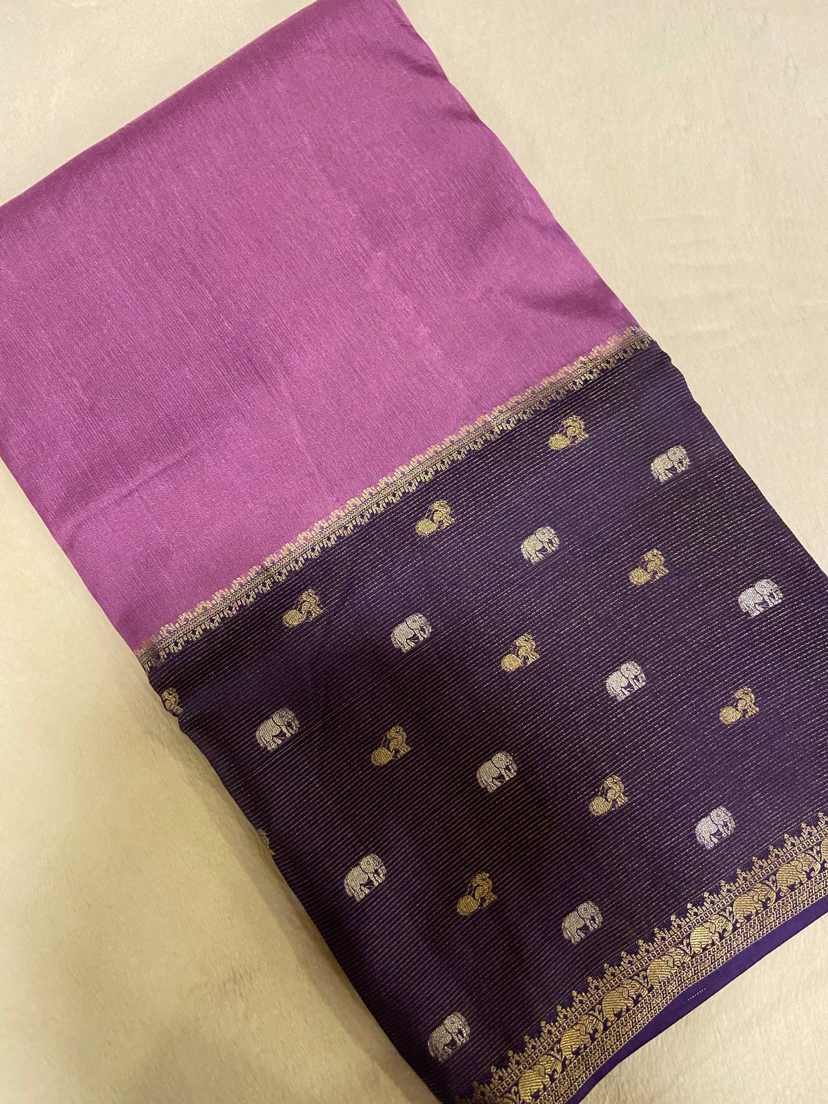 Premium semi Kolkata crepe silk saree