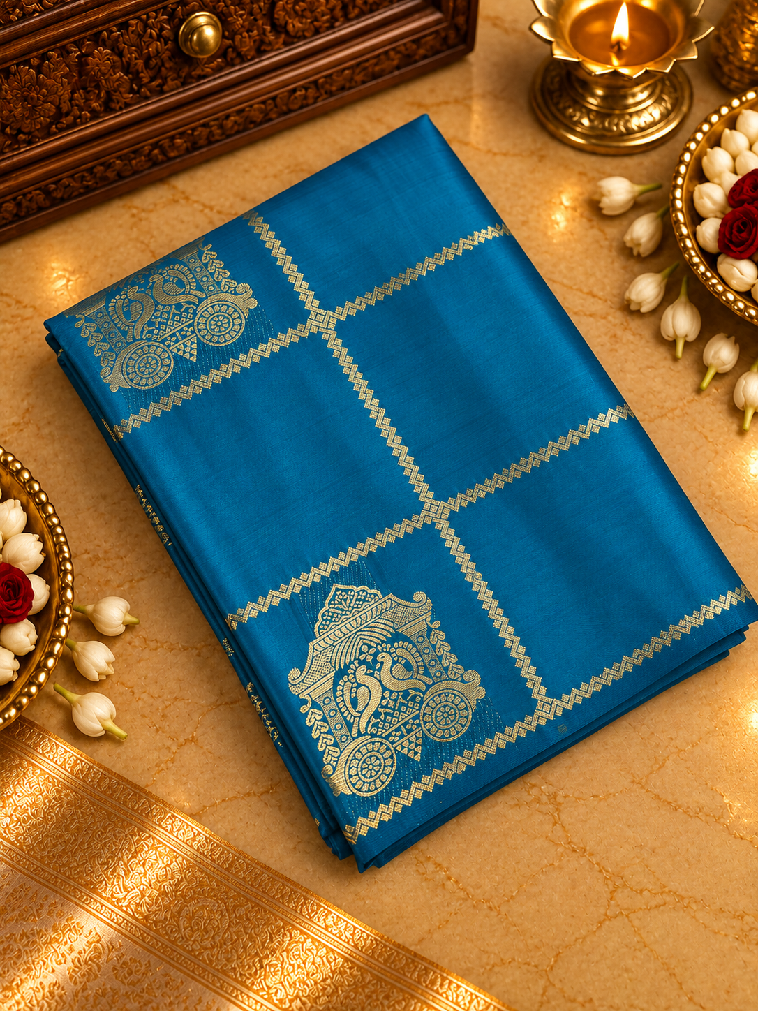 Premium Semi Kanchipuram Silk Saree -902504