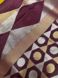 Pure semi Mashru Silk Saree