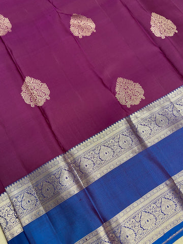Pure 1G zari handloom Kanjeevaram silk mark certified saree