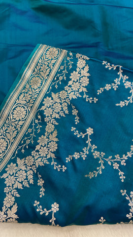 Premium Banarasi Crape Satin Silk Saree