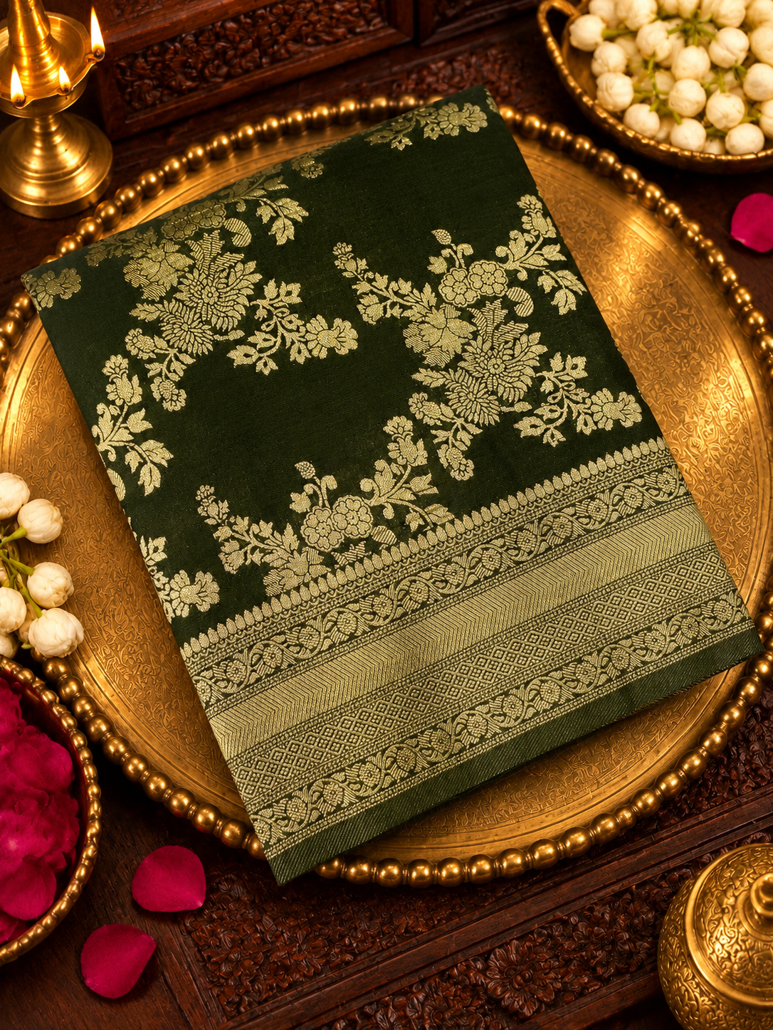 Premium Crush Georgette Saree - 902917
