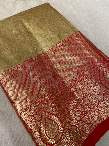 Bridal Semi Tissue Silk Saree